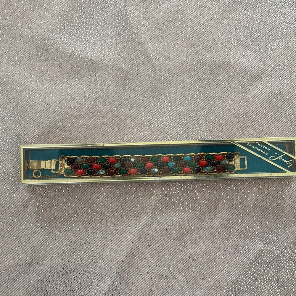 Unique Vintage Multicolor Beaded Bracelet